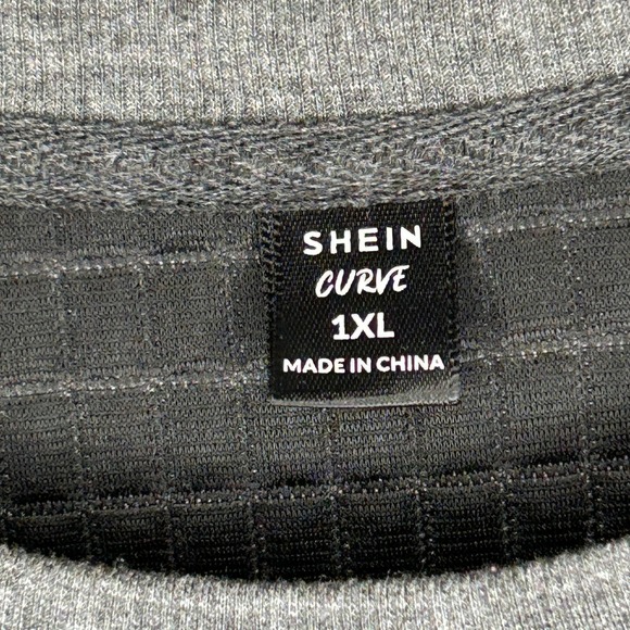 BUNDLE of 2 Terra & Sky SHEIN Curve Grey Crewneck Pullover Sweatshirts Women 1XL - Picture 8 of 11